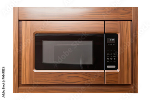 Contemporary Built-In Microwave Render Isolated on Transparent Background
