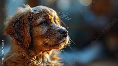 Golden Retriever Puppy Dog Hugging British, Desktop Wallpaper Backgrounds, Background HD For Designer © PicTCoral
