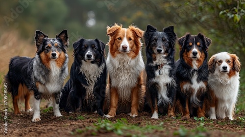 Group Different Purebred Dogs Standing Jumping  Desktop Wallpaper Backgrounds  Background HD For Designer