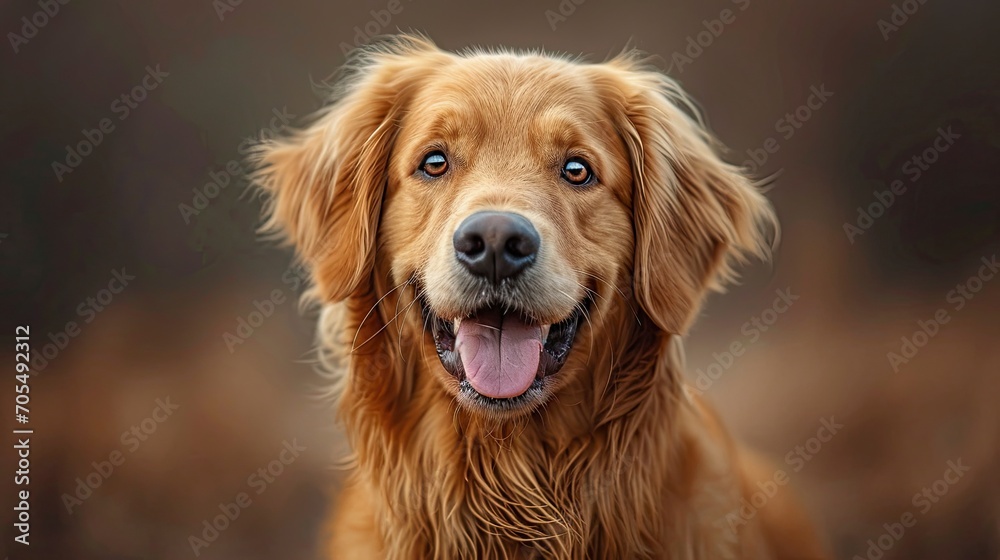 Happy Smiling Young Golden Retriever Dog, Desktop Wallpaper Backgrounds, Background HD For Designer