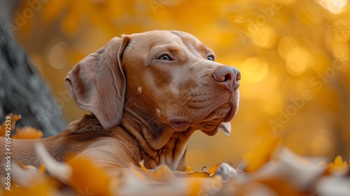 Hungarian Hound Pointer Vizsla Dog Autumn, Desktop Wallpaper Backgrounds, Background HD For Designer