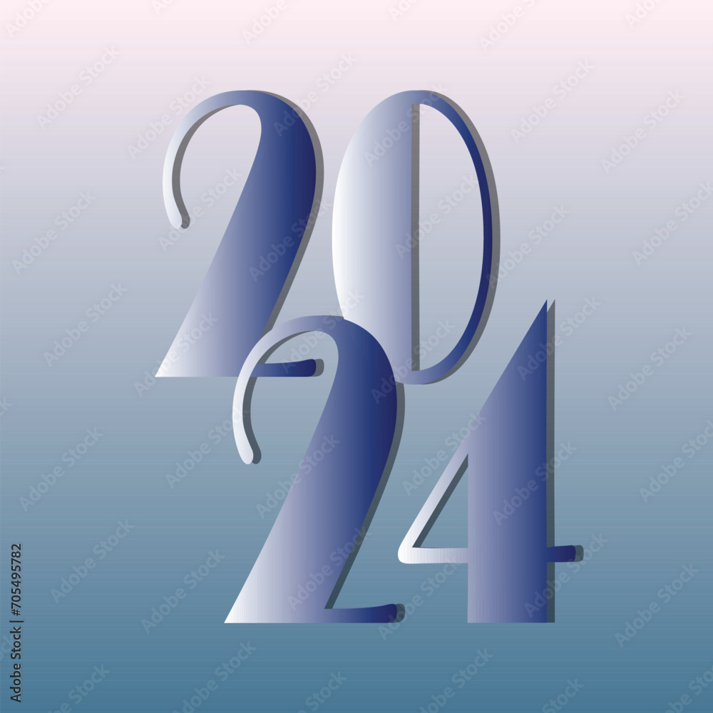 Free vector modern happy new year 2024 celebration background vector Free vector modern happy new year 2024 celebration background vector
