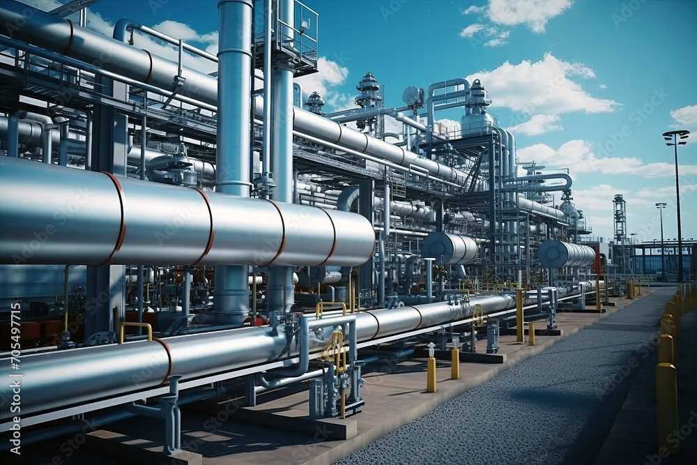 Pipeline and pipe rack and industrial plant Pipeline and pipe rack and industrial plant