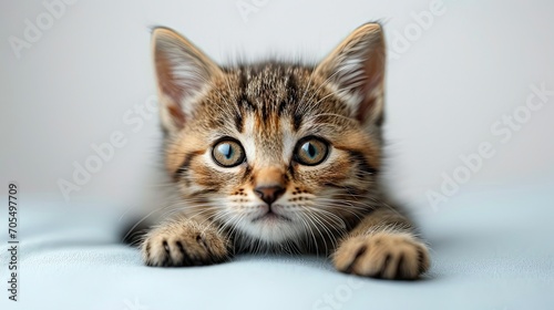 Cute Pet Kitten On Clean White, Desktop Wallpaper Backgrounds, Background HD For Designer
