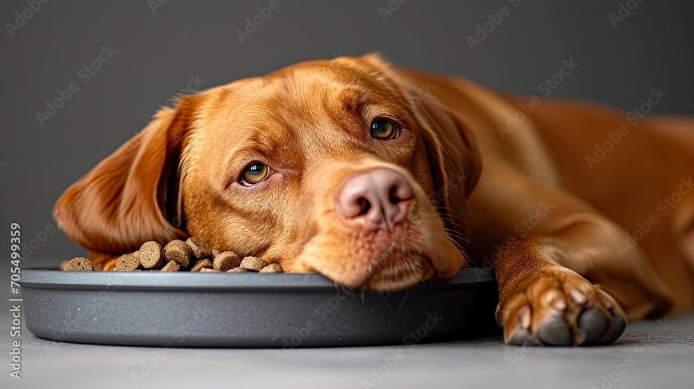 Dog Food Studio Shot Vizsla Bowl, Desktop Wallpaper Backgrounds, Background HD For Designer