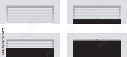 White shutter set for white walls 