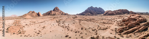 panorama of spitzkoppe inselberg erongo region namibia photo