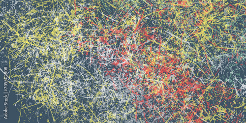 Abstract grunge splash paint multicolor background vector