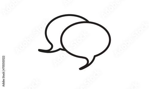illustration of a bubble and message icon