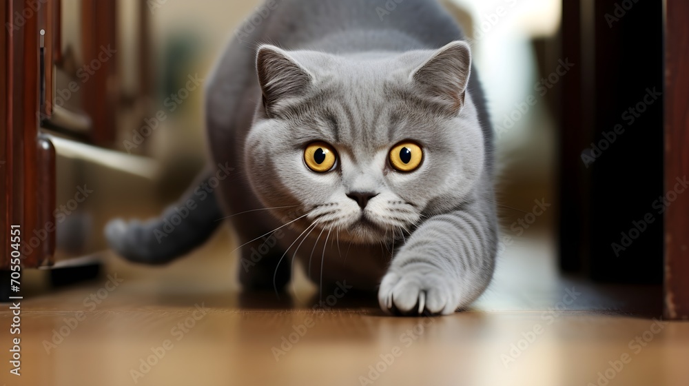 portrait of a cat British Shorthair portrait of a cat British Shorthair