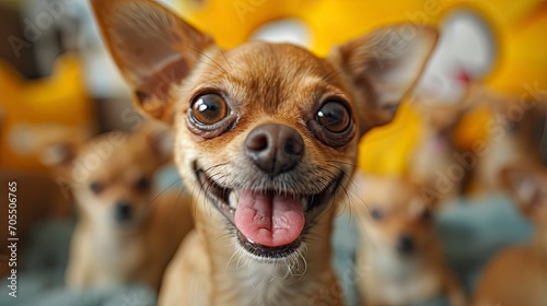 Cute Brown Mexican Chihuahua Dog Tongue, Desktop Wallpaper Backgrounds, Background HD For Designer