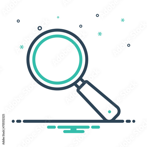 Mix icon for magnifier