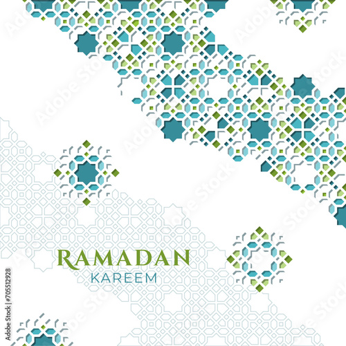 Islamic Ornament Design for Ramadan Greeting Design