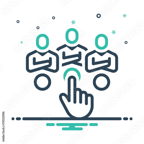 Mix icon for assign