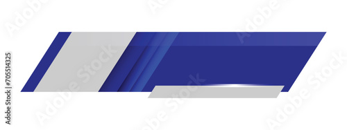 Simple Modern Lower Third In Blue For TV Shows, Streaming And Perfect For News