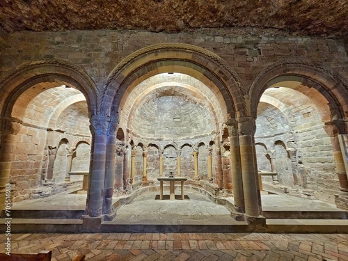 Romanesque church of the monastery of San Juan de la Peña in Huesca