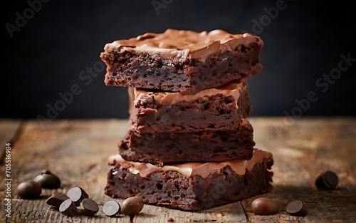 Capture the essence of Brownies in a mouthwatering food photography shot