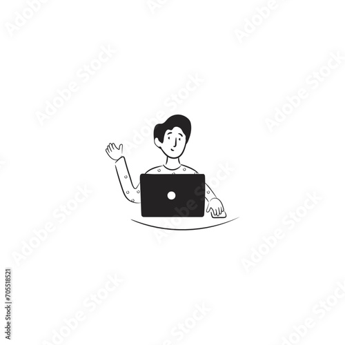 people's work with vector coloring elements vector