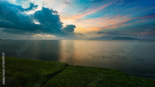 nha trang resort sunrise sky vietnam photo