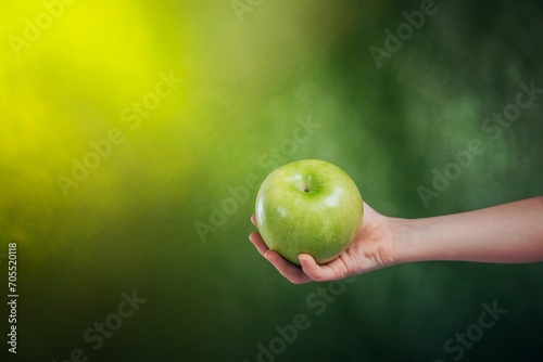 partial view child hand apple © Camelia
