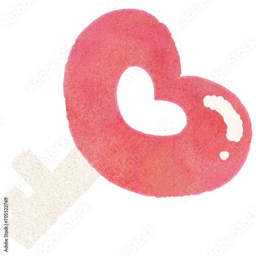 Valentine's Love With The Key In Heart Shape For Valentine's Day