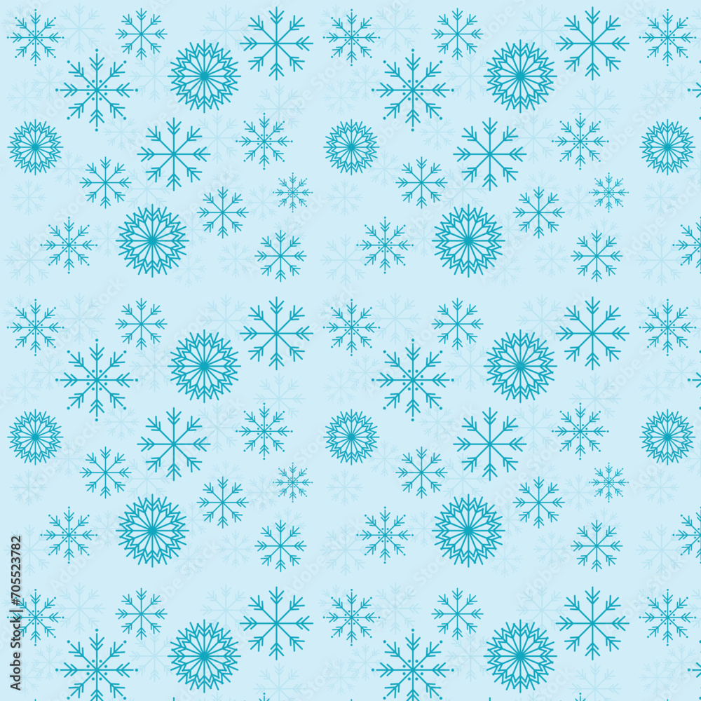 Vector seamless snow background pattern design