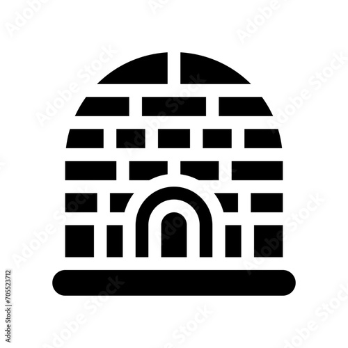 igloo glyph icon