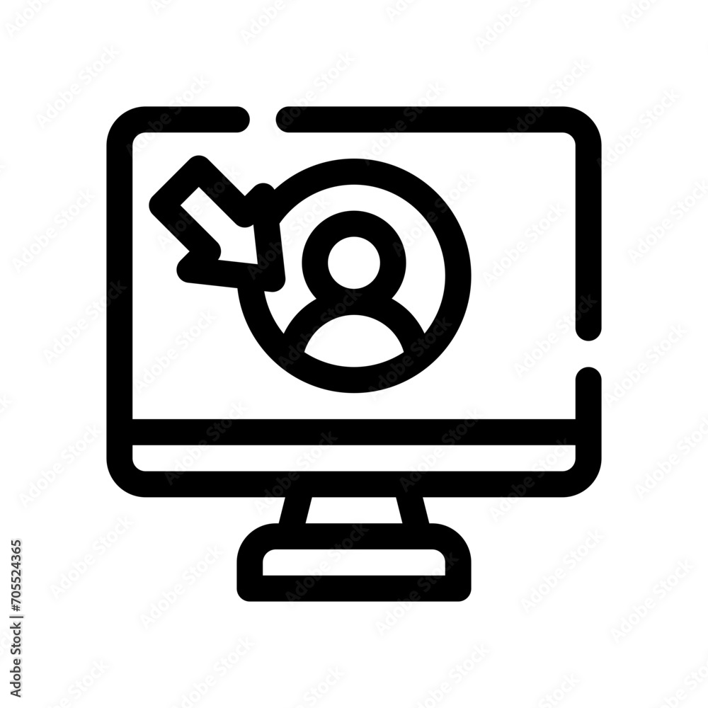 login line icon login line icon