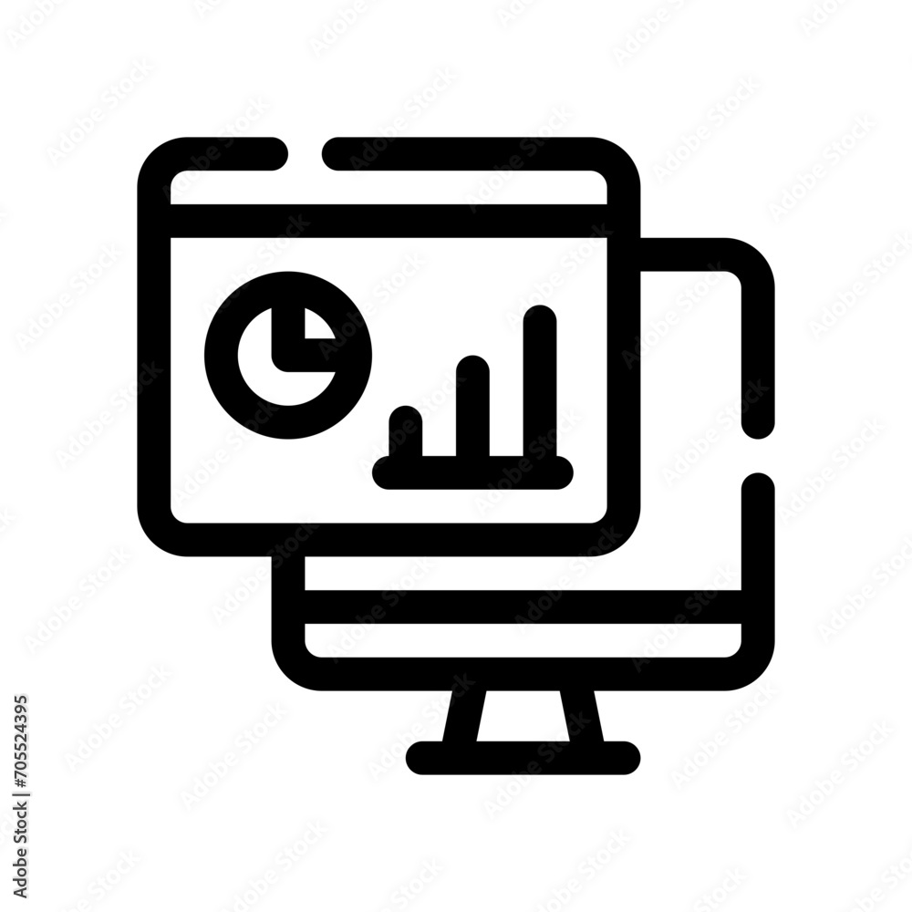 statistics line icon statistics line icon