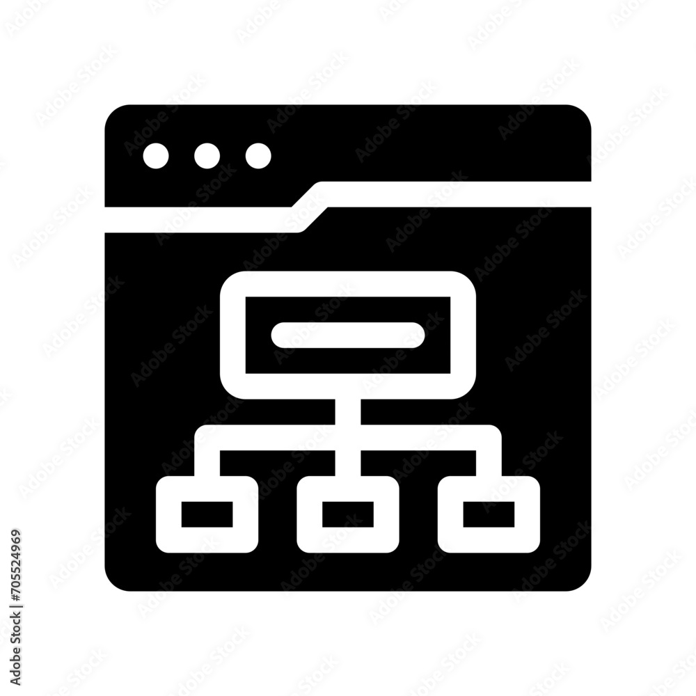 sitemap glyph icon sitemap glyph icon