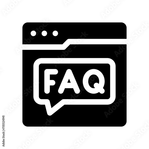 faq glyph icon