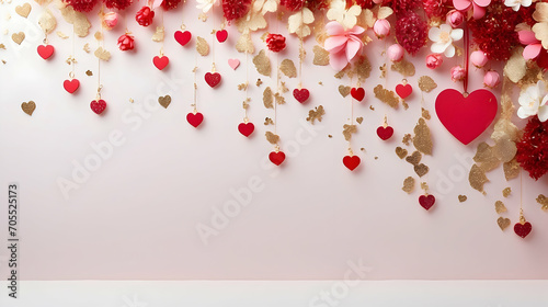 Valentine and heart with copy space wallpaper  Love celebration visuals  Valentine s Day and heart backdrop stock  Romantic scenes with space for text  Love moments in wallpaper  Romance concepts with