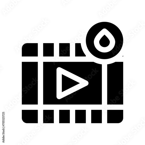 documentary glyph icon
