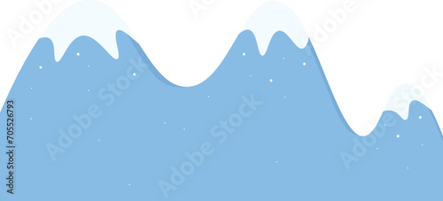 Cartoon Snow Mountain Background