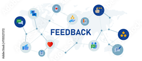 feedback information for rating review survey good or bad opinion impression response