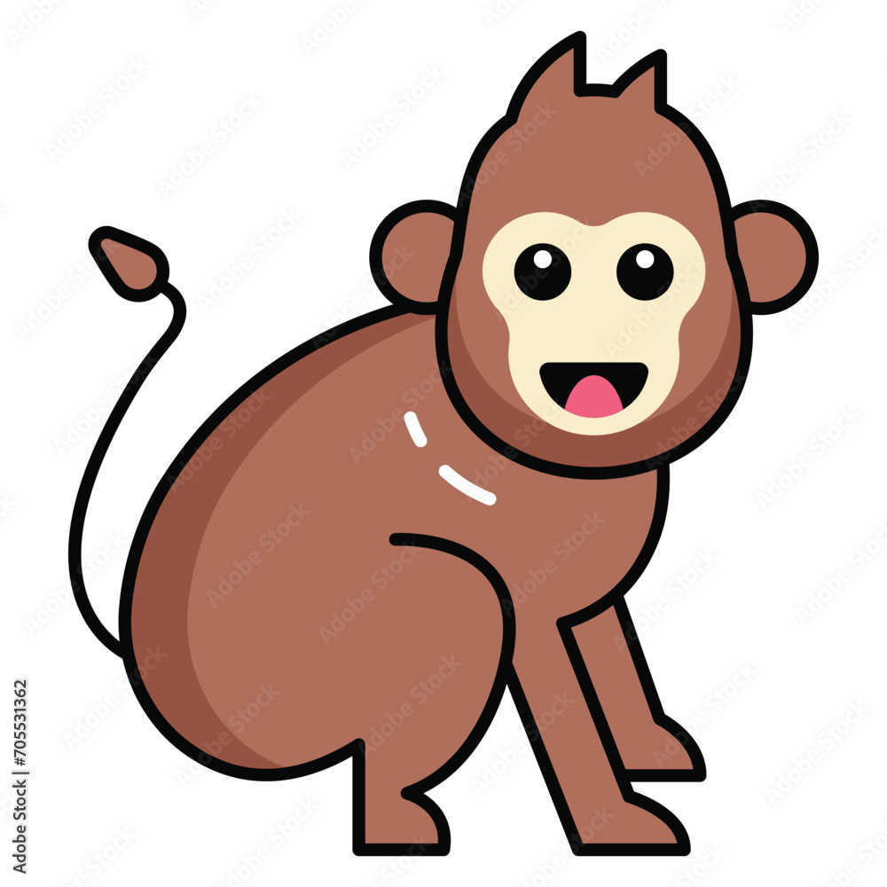 Fototapeta premium Playful and intelligent primates, displaying a wide range of behaviors and social structures.
