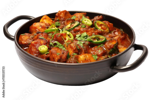 Culinary Excellence: Kadai Deep Cooking Pot Isolated on Transparent Background