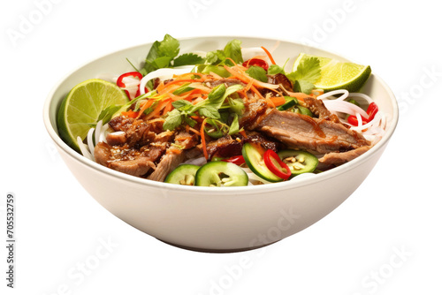 Flavorful Pho Bowl Concept Isolated on Transparent Background