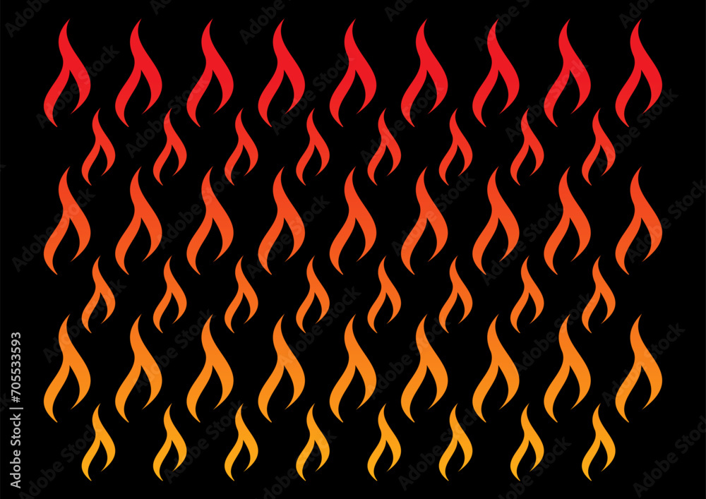 orange-red gradient flame. flames background orange-red gradient flame. flames background
