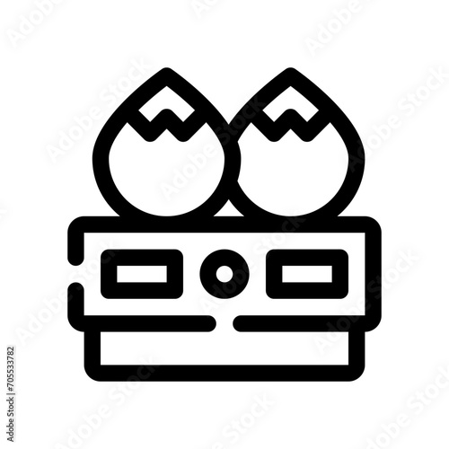 dumpling line icon