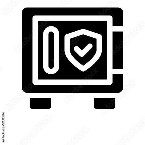Free Download safe box glyph icon - GFXLoad