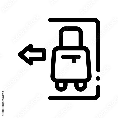 check out line icon