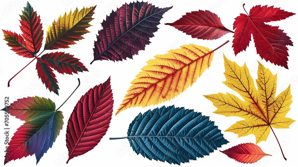 collection of autumn leaves collection of autumn leaves