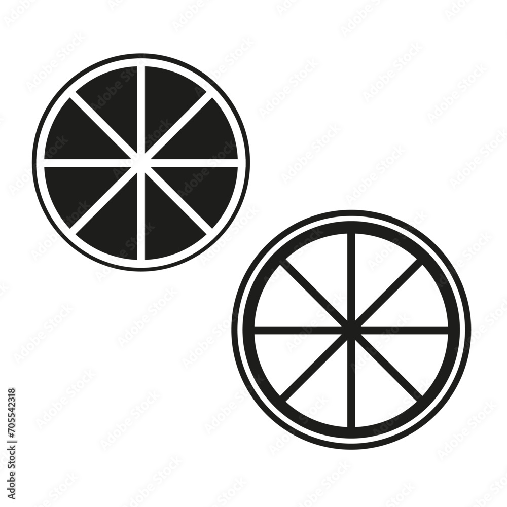 Lemon icon. Vector illustration. EPS 10.