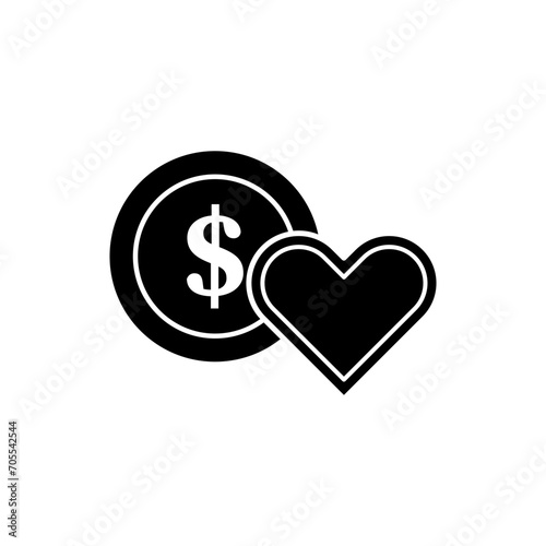 Donation Icon. Vector illustration. EPS 10.