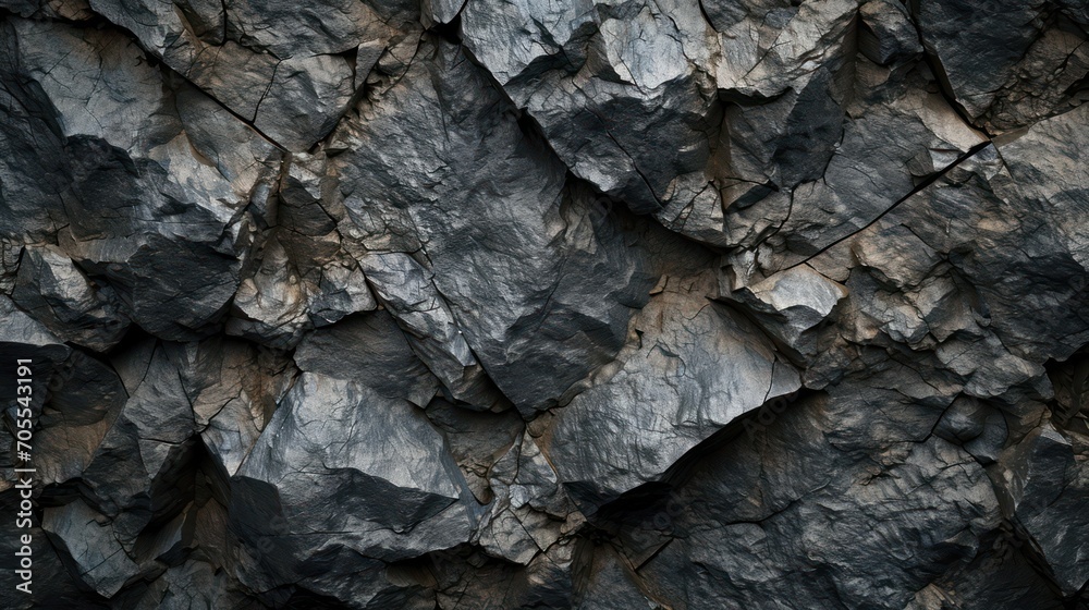 A textured black stone background crafted from the rough, dark grey surface of a mountain, complete with cracks and ample space for creative design A textured black stone background crafted from the rough, dark grey surface of a mountain, complete with cracks and ample space for creative design
