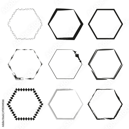 polygon octagon line. Vector illustration. EPS 10.