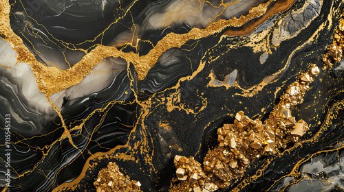 texture of black marble with gold veins, stone, rock, texture, nature, abstract, old, fish, water, wall, ancient, painting, natural