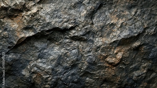 A textured dark brown stone background crafted from the rough, dark brown surface of a mountain, complete with cracks and ample space for creative design