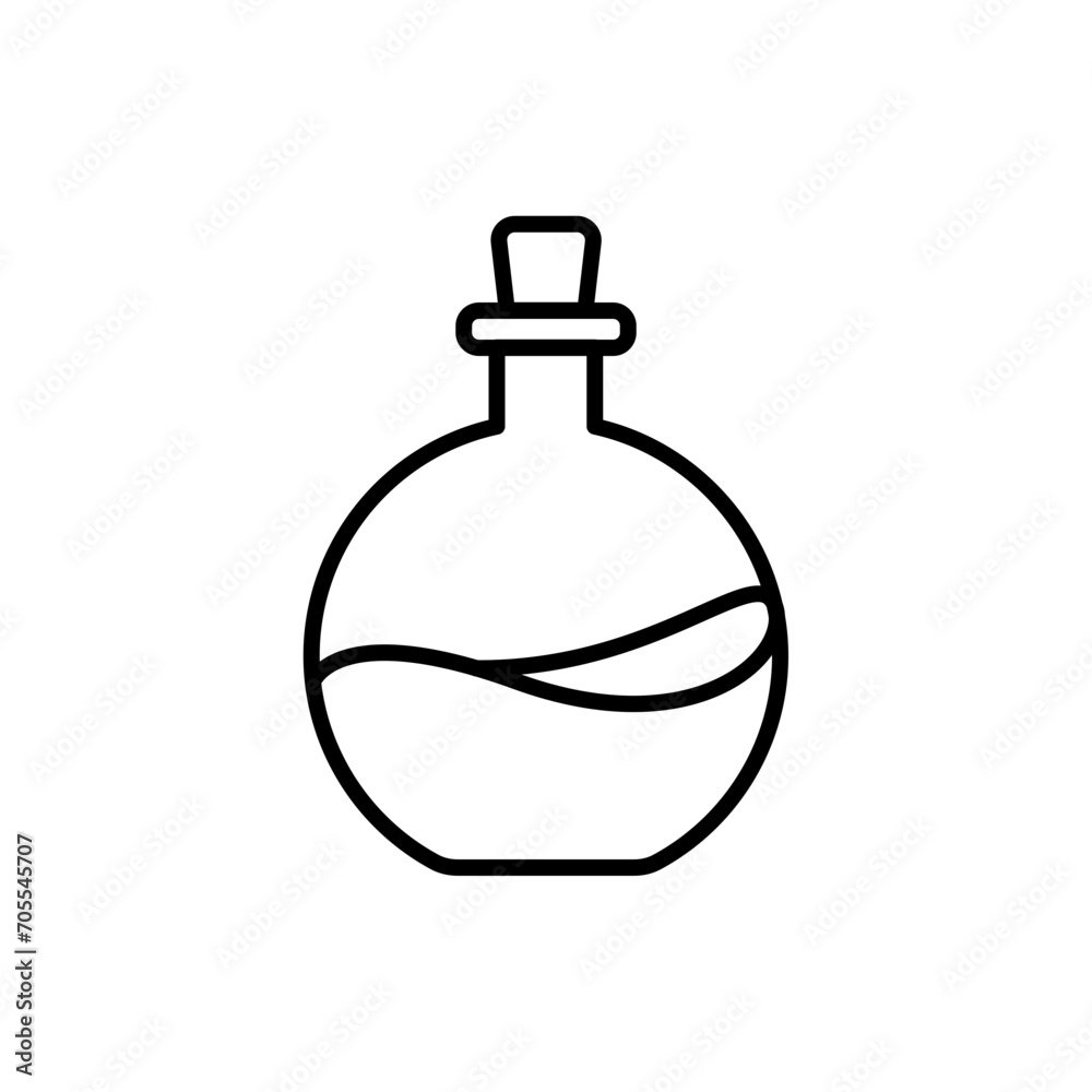 Magic potion outline icons, minimalist vector illustration ,simple transparent graphic element .Isolated on white background Magic potion outline icons, minimalist vector illustration ,simple transparent graphic element .Isolated on white background
